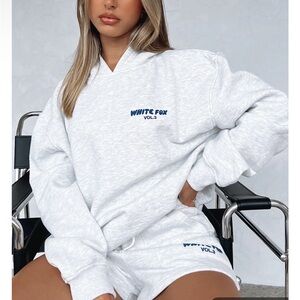 White Fox Boutique Offstage Hoodie Mineral Gray Hoodie size xxs